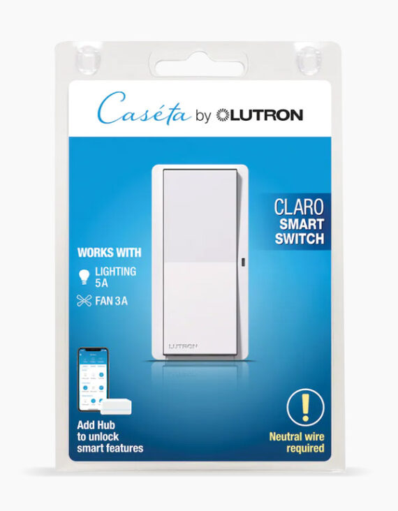 Lutron Caseta Claro Light and Fan Switch