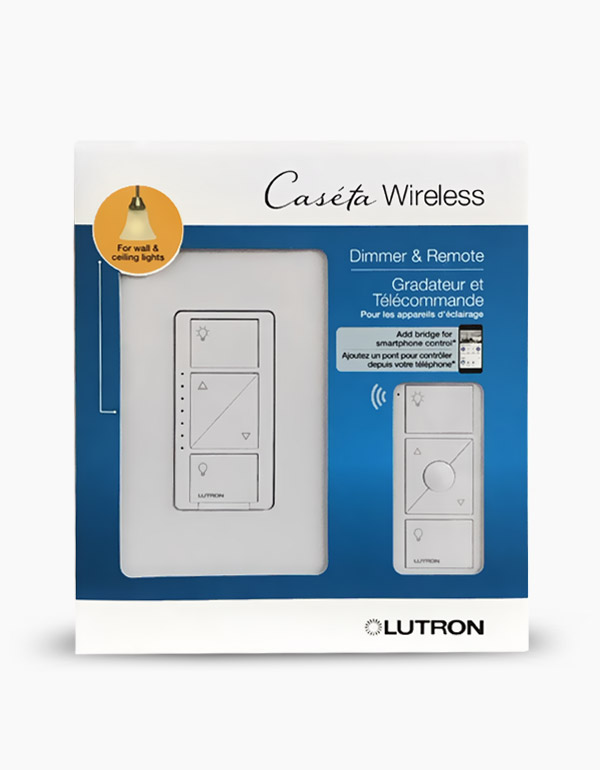 Lutron Caseta Smart Lighting Dimmer and Remote Kit