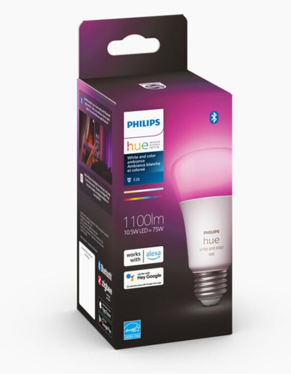 Philips Hue White & Colour Ambiance A19 Bulb 1100 lumen