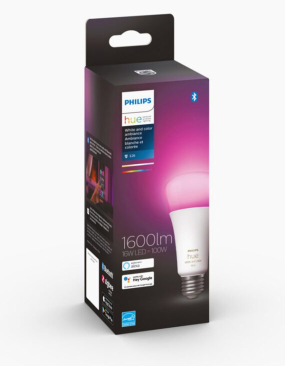 Philips Hue White & Colour Ambiance A21 Bulb 1600 lumen