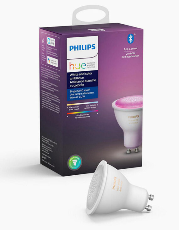 Philips Hue White & Colour Ambiance GU10 Bulb