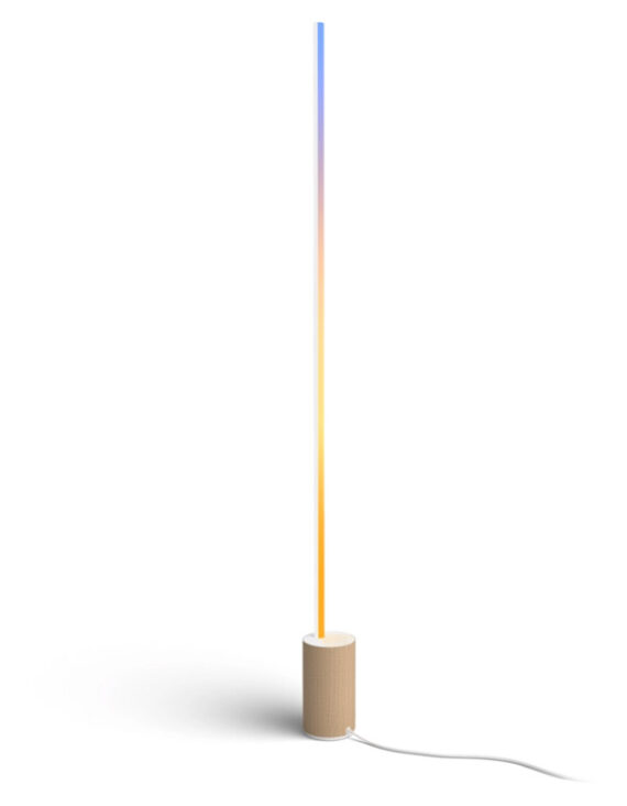 philips hue white and colour ambiance signe gradient floor lamp oak