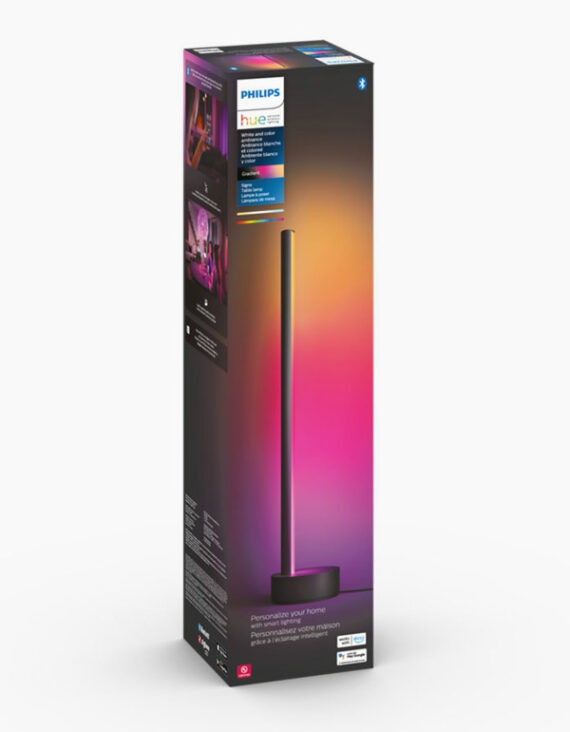 Philips Hue White and Colour Ambiance Signe Gradient Table Lamp Black