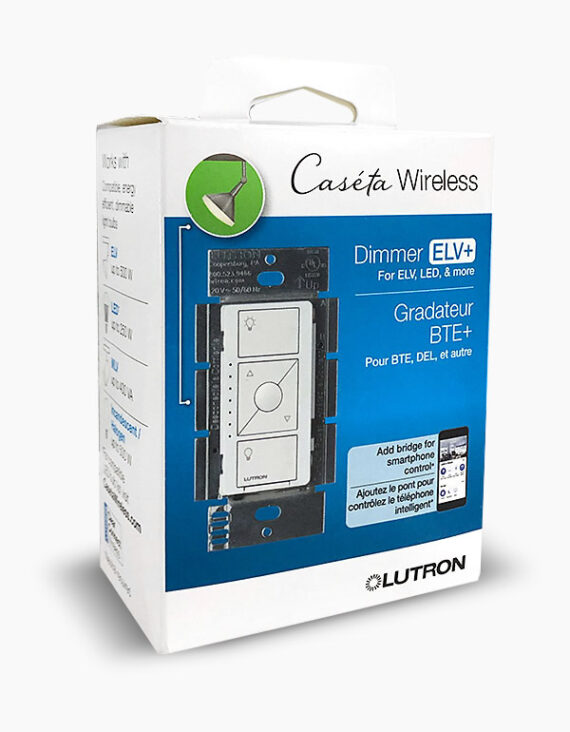 Lutron Caseta Smart Lighting Dimmer Switch for ELV+ Lighting