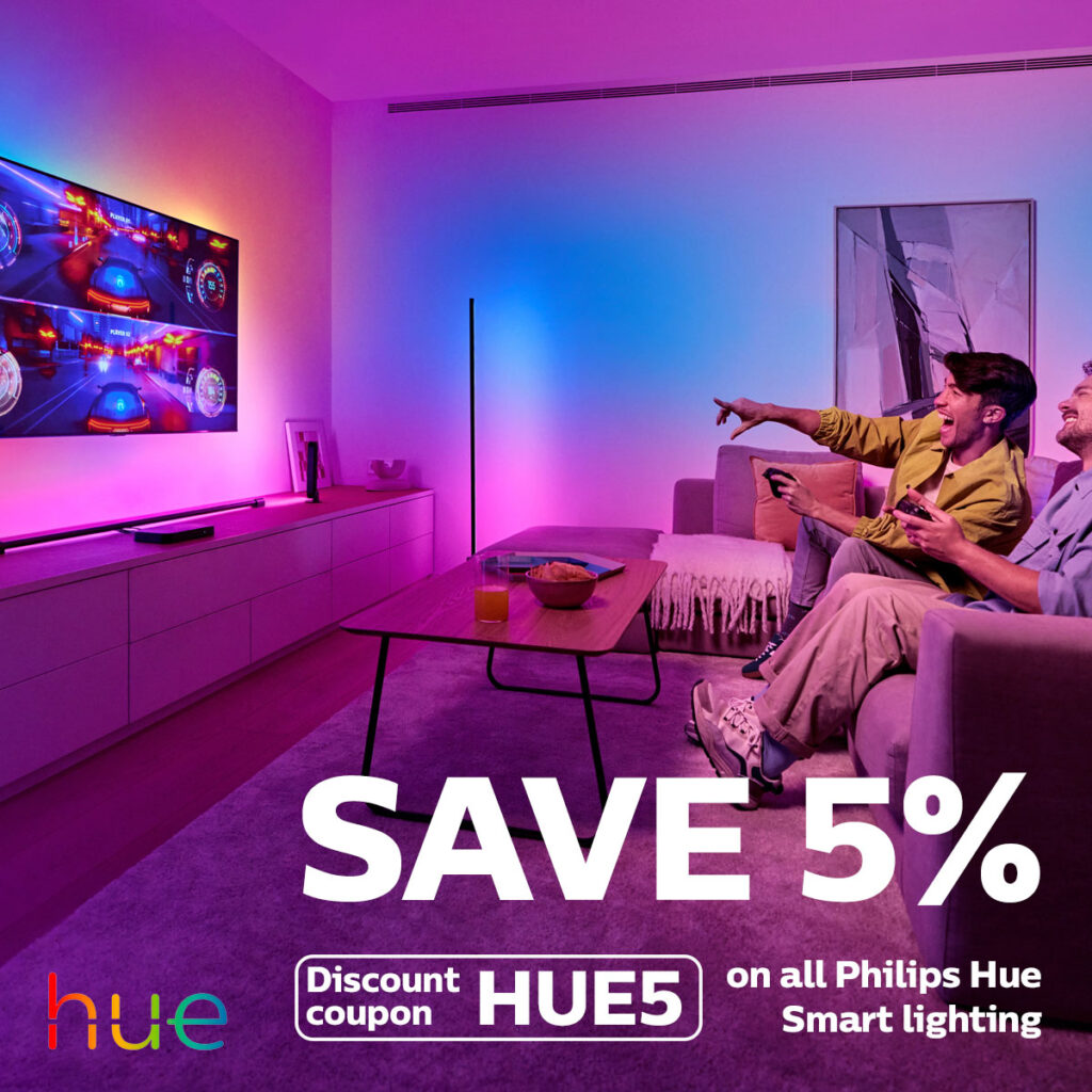 save 5% on all Philips Hue products save 5% on all Philips Hue products