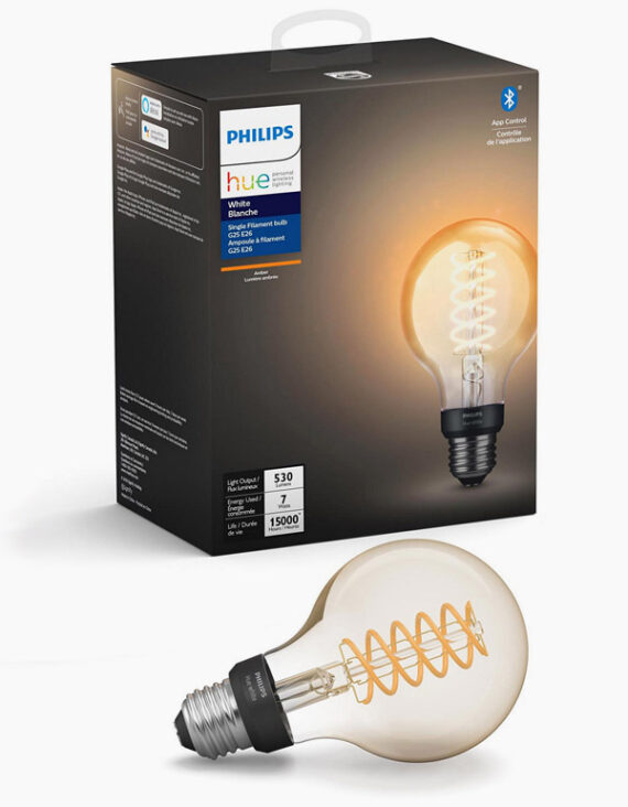 Philips Hue Filament G25 smart bulb