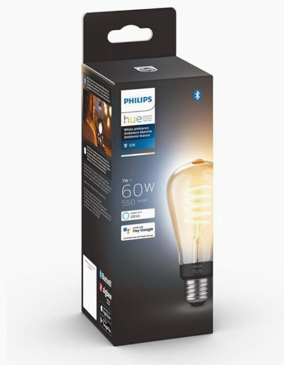 Philips Hue ST19 Edison E26 Smart Bulb
